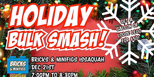 Holiday LEGO\u00ae Bulk Smash at Bricks & Minifigs Issaquah