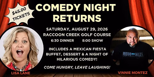 Renowned Comics Live at Raccoon Creek - August 29th