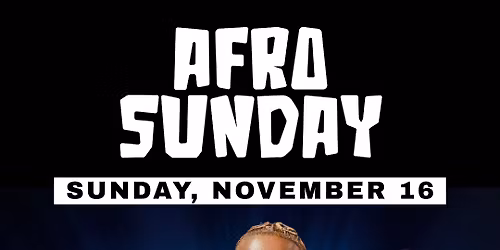 Afro Sunday 16.11.2025 - special guest DJ SEBEN 