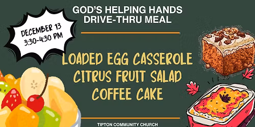 December GHH Drive-Thru Meal