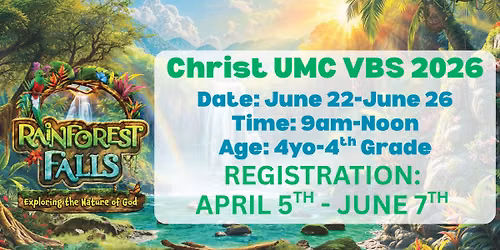 Rainforest Falls- Vacation Bible School