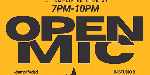 10\/28 Amplified Studios Open Mic (October 2026)