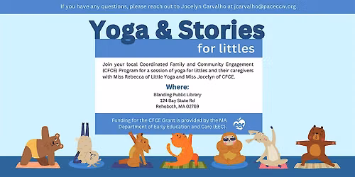 Yoga and Stories for Littles at Blanding Public Library  - October 13