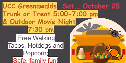 Trunk or Treat and OUTDOOR Movie Community Event