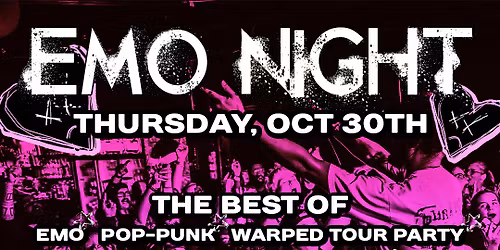 EMO NIGHT ft. Flicker\/\/Fade Live Band Emo Night (HALLOWEEN EDITION!)