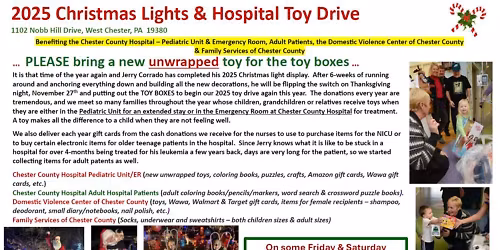 2025 Christmas Lights & Hospital Toy Drive