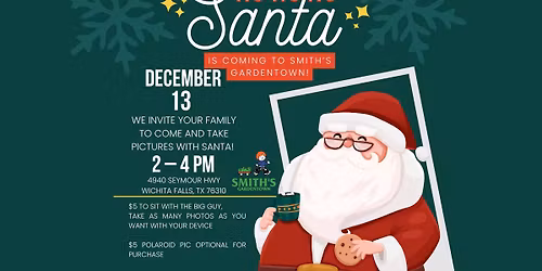 Pictures with Santa at Smith's Gardentown🎅🏼