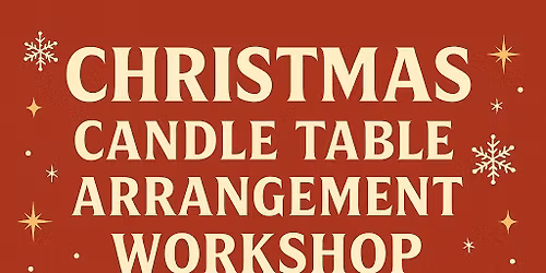 Christmas candle arrangement 