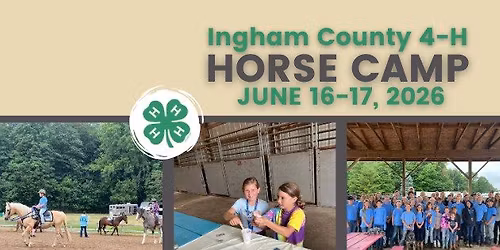 2026 Ingham County 4-H Horse Camp