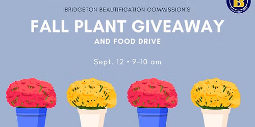 Fall Plant Giveaway and Food Drive