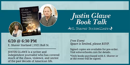 Justin Glawe Book Talk