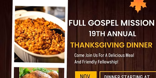19th Annual Thanksgiving Dinner