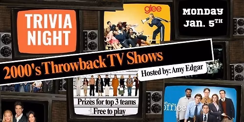 2000's Throwback TV Shows - THEMED  TRIVIA NIGHT 