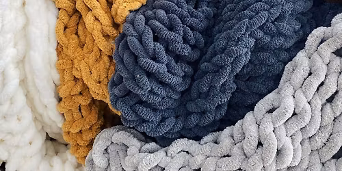 Chunky Yarn Knit Blankets - Champlin Pour 4:30, 4:50, 5:10, 5:30 