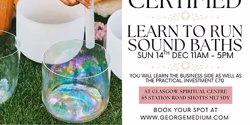 Certified Sound Healing Practitioner (14th Dec)SOLD OUT