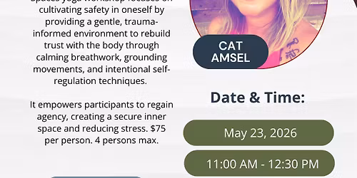 Grounded & Secure: Creating Safe Spaces Yoga Workshop