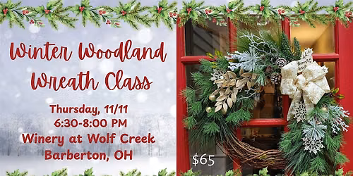 Winter Woodland Wreath Making Class
