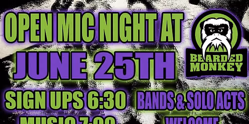 Open Mic Night @ Bearded Monkey