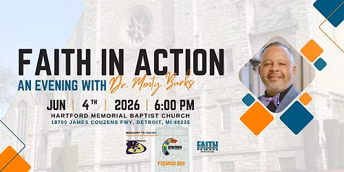 Faith In Action: An Evening with Dr. Monty Burks