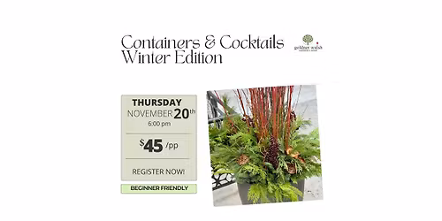 Containers & Cocktails Winter Edition