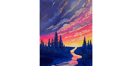 Neon Sunrise - Paint and Sip in San Francisco | Classpop!\u2122