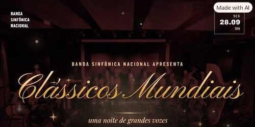 Banda Sinf\u00f4nica Nacional apresenta Cl\u00e1ssicos Mundiais