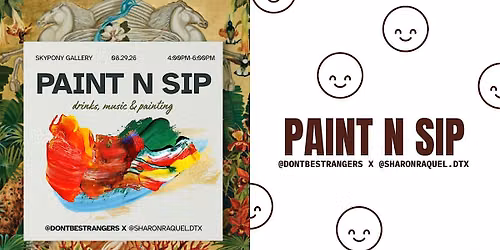 Women's Connect & Create: Paint & Sip w\/ @sharonraquel.dtx (Dallas)