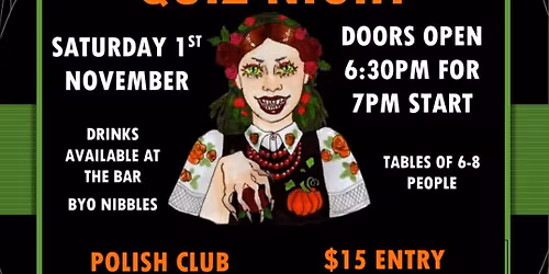 Oberek's Annual Halloween Quiz Night