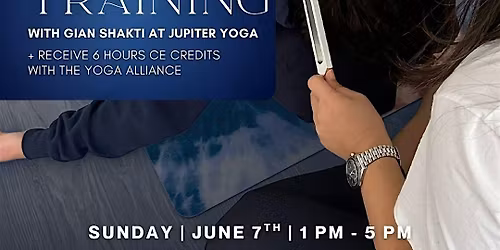 Tuning Fork Sound Healing Training with Gian Shakti | 6 Yoga Alliance CE Cr
