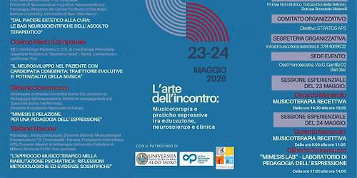"L'arte dell'incontro: Musicoterapia e pratiche espressive tra educazione, neuroscienze e clinica\u201d 