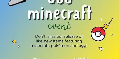 GENTLY USED UGG, POKEMON & MINECRAFT EVENT \ud83c\udfae\ud83e\udde6