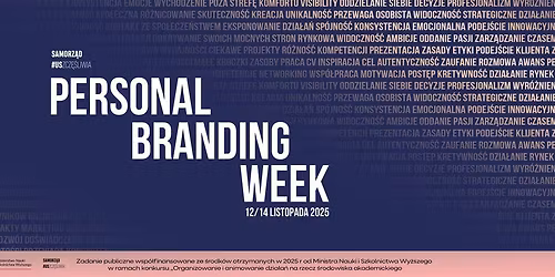 PERSONAL BRANDING WEEK | 12-14 LISTOPADA