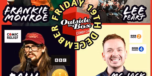 Live Comedy - Friday 19th December