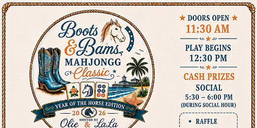 Boots & Bams Mahjongg Tournament