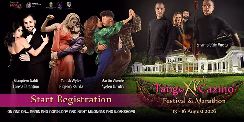 TANGO CAZINO 2026 Festival & Marathon, August 13-16, Cluj-Napoca, Romania