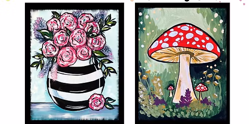 Blooms and Shrooms Paint Party at Dream a Little Dream Bookery Nook