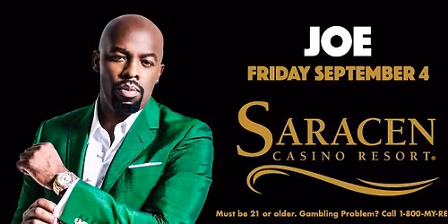 Joe LIVE at Saracen Casino Resort!