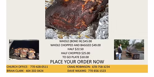 Smoked Boston Butt Fund Raiser