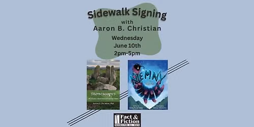 Sidewalk Signing with Aaron B. Christian