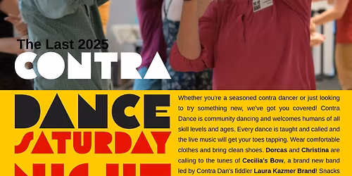 Contra Dance Houston @ First Lutheran | Saturday 12\/13\/2025
