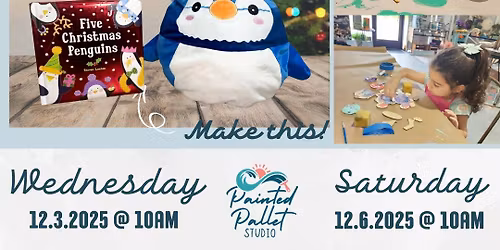 12\/3 & 12\/6 @ 10am Five little Penguins Storytime and Craft in St Augustine,FL