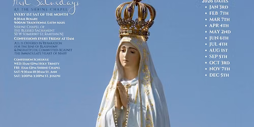 First Saturday | Traditional Latin Mass