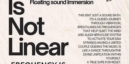 Floating sound Immersion w\/ The Chinos