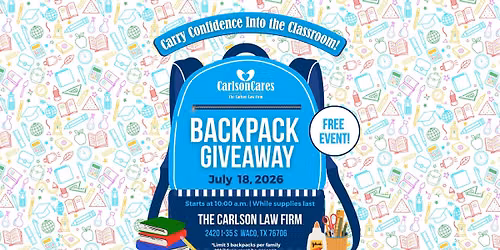 Carry Confidence Into the Classroom with Carlson Cares\ud83d\udc99