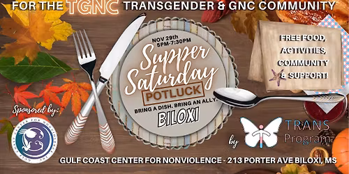 POTLUCK Edition Supper Saturday: Biloxi! 