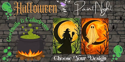 Cocktails & Cauldrons Halloween Paint Night - Whittier