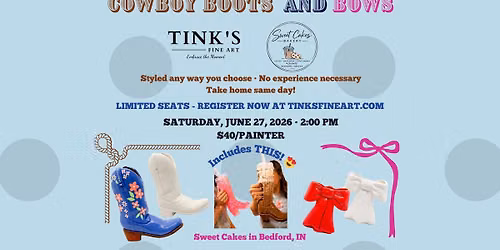 Cowboys Boots and Bows - Sweet Cakes