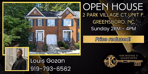 OPEN HOUSE - 2 Park Village Ct, Unit F