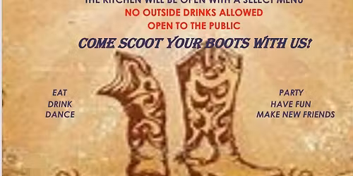 Backwoods Boot Scooter Line\/Partner Dance Social