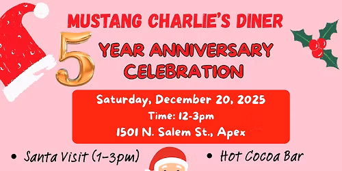 Mustang Charlie\u2019s Diner 5 Year Anniversary